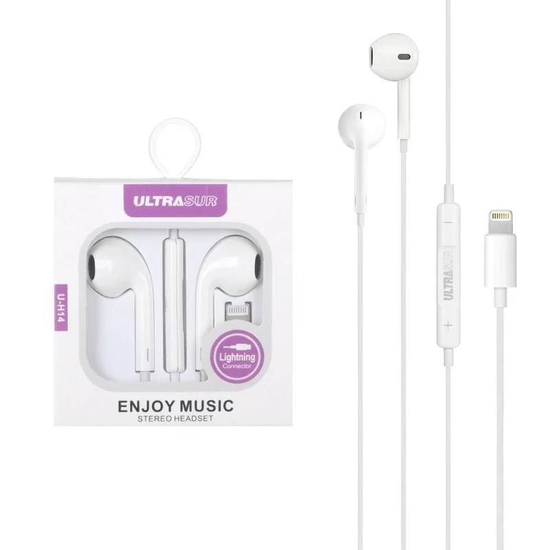 هندزفری با سیم اولتراسور U-H14 لایتینینگ (آیفون)