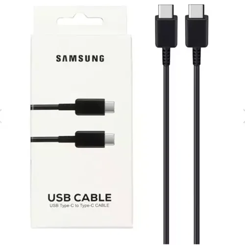 کابل شارژ SAMSUNG Type-C to Type-C مدل S23 ORG PD - سفید - DST (گارانتی شش ماهه)