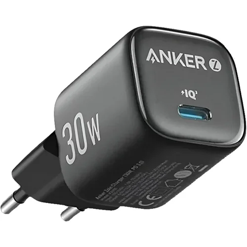 شارژر دیواری PD و فست تک پورت ANKER مدل A2698 با توان 30W و تکنولوژی IQ3 - مشکی