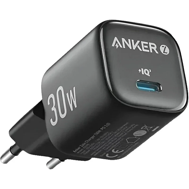 شارژر دیواری PD و فست تک پورت ANKER مدل A2698 با توان 30W و تکنولوژی IQ3 - مشکی
