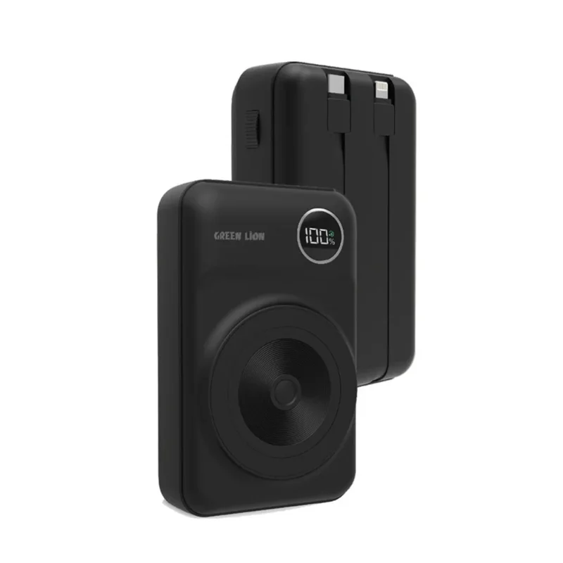 پاوربانک یکپارچه مگ سیف 20000 میلی آمپر گرین Green Magsafe Integrated Power Bank 20000mAh PD 20W